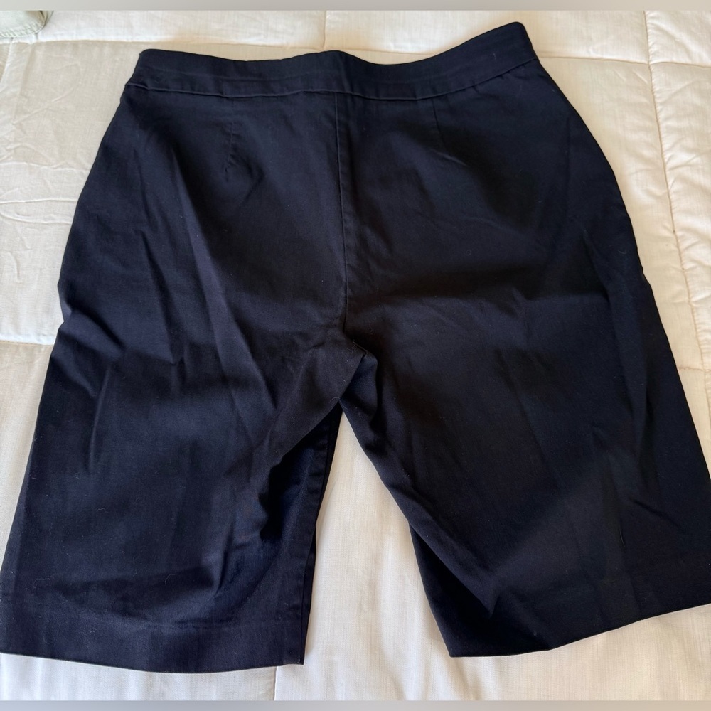 Chicos perfect stretch black modest above knee dress casual shorts zip pocket 8 - Picture 7 of 10